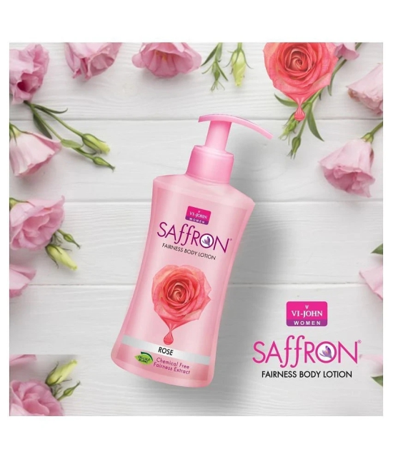 VI-JOHN Saffron Fairness Body Lotion Rose 250ml Pack of 2