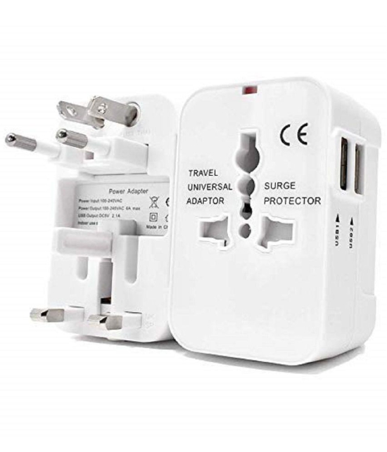 EIGHTEEN ENTERPRISE Universal Travel Adapter - White