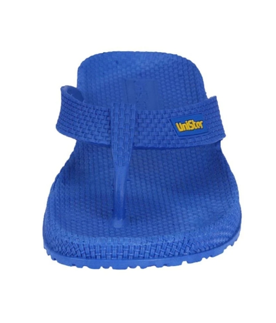 UniStar Durable Blue Slippers - 7