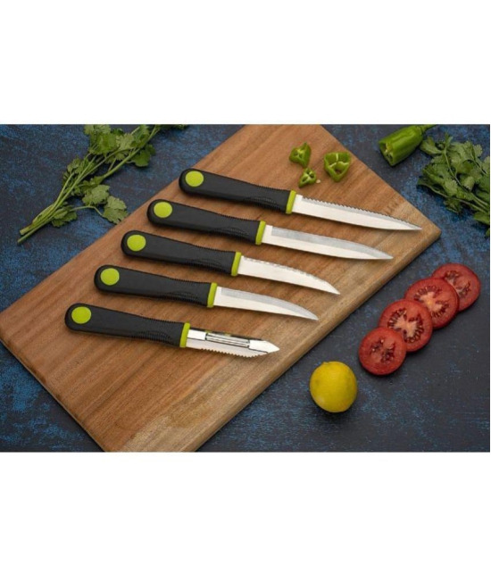 Analog Kitchenware Multicolor Stainless Steel Knife Set Blade Length 12 cm ( Pack of 5 ) - Multicolor