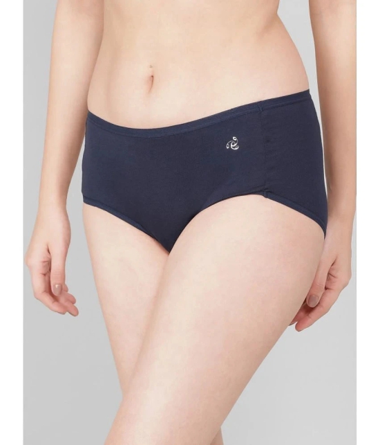 Jockey 1809 Women Full Coverage Micro Modal Elastane High Waist Full Brief - Classic Navy - None