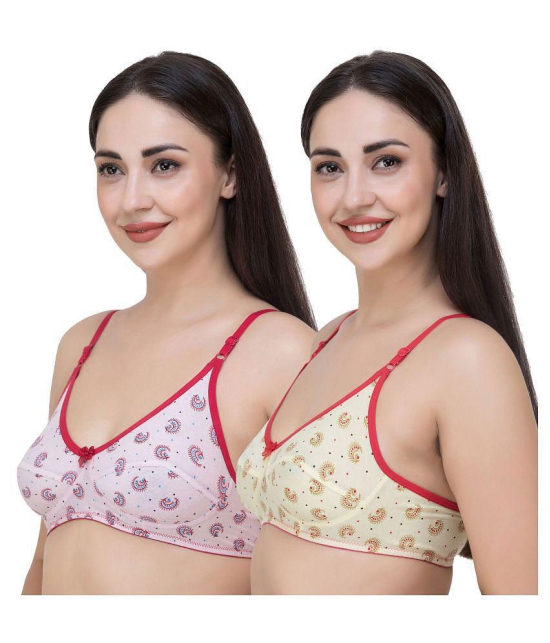 Fasense Cotton T-Shirt Bra - Multi Color - 38D