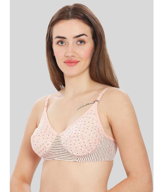 ILRASO - Pink Cotton Non Padded Women's T-Shirt Bra ( Pack of 1 ) - None