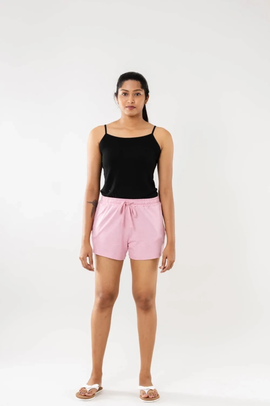 Lt.Pink Women Shorts-L