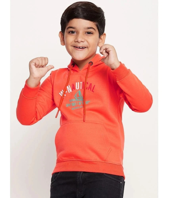 UBX Pack of 1 Boys Fleece Sweatshirt ( Orange ) - None