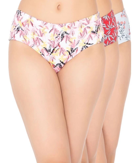 Clovia Multicolor Clovia Panty Cotton Printed Womens Hipster ( Pack of 3 ) - None