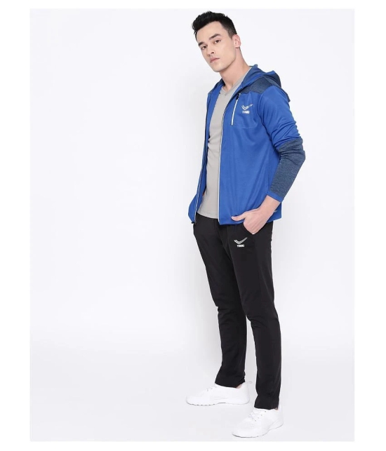 YUUKI Blue Polyester Fleece Jacket - L