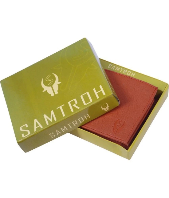 samtroh - PU TAN Mens Regular Wallet ( Pack of 1 ) - Tan