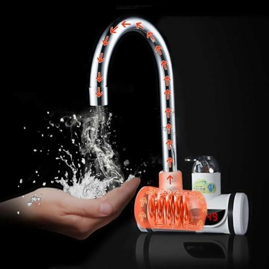 Stainless Steel LED Digital Instant Heating Water Heater Faucet