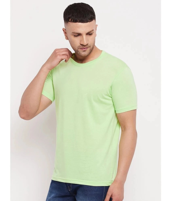 Lycos - Cotton Blend Regular Fit Sea Green Mens T-Shirt ( Pack of 1 ) - None