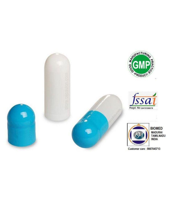 BioMed Empty Gelatin Capsules skyblue/white size 00 Capsule 1000 no.s