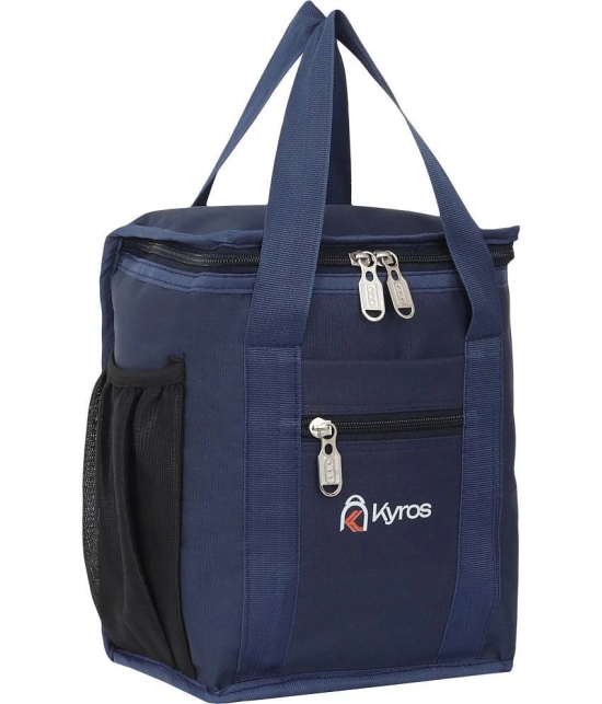 Kyros Blue Polyester Lunch Bag Pack of 1 - Blue