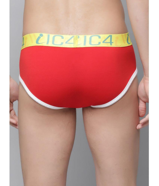 IC4 - Multicolor Cotton Blend Mens Briefs ( Pack of 2 ) - M