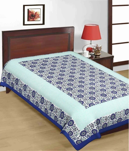 UniqChoice 100% Cotton Jaipuri & Sanganeri Tradititional 2 Single Bed Sheet Combo