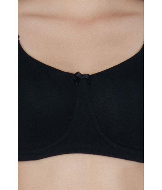 Amante Cotton T-Shirt Bra - Black Single - 36B