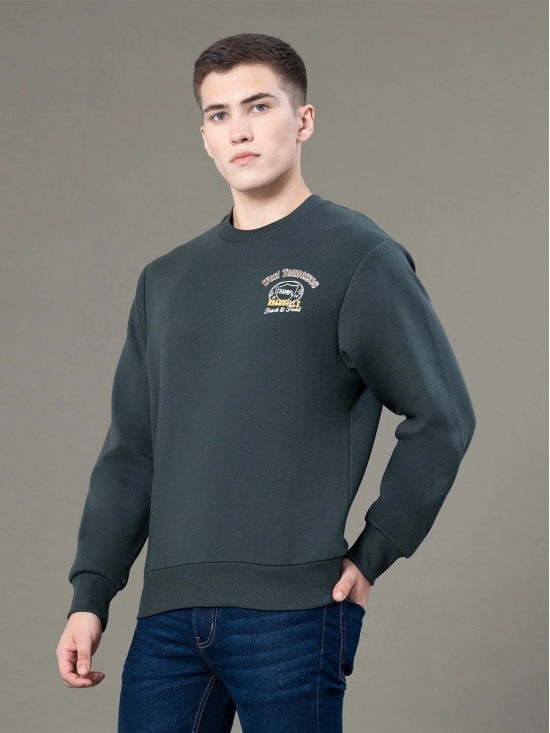 RedTape Round Neck Graphic Sweatshirt for Men | Smart Look | Everyday Comfort