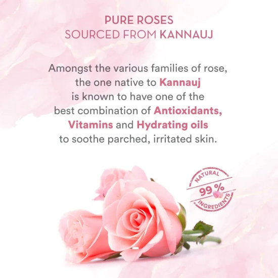 99% Pure Himalayan Rose Water For All Skin Types