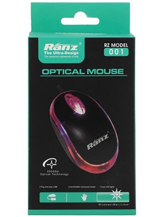 Ranz 2000dpi Optical Mice Wired Mouse