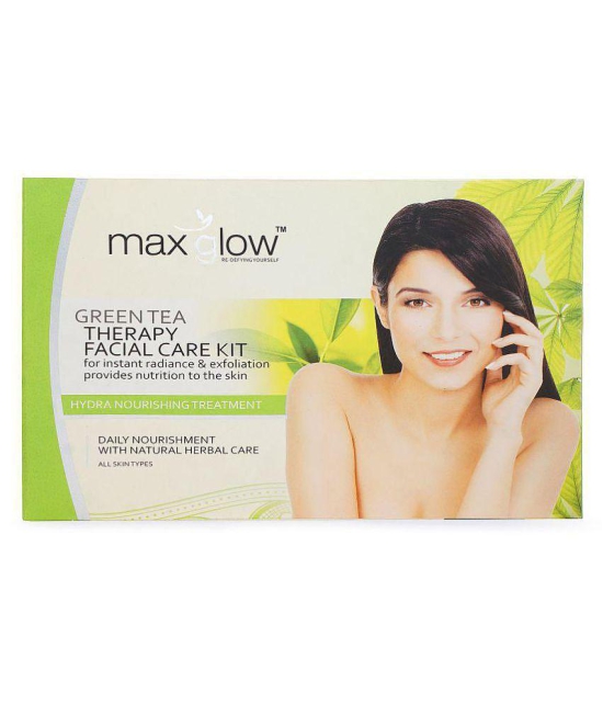 MaxGlow GREEN TEA THERAPY FACIAL CARE KIT Facial Kit 330 gm Pack of 7