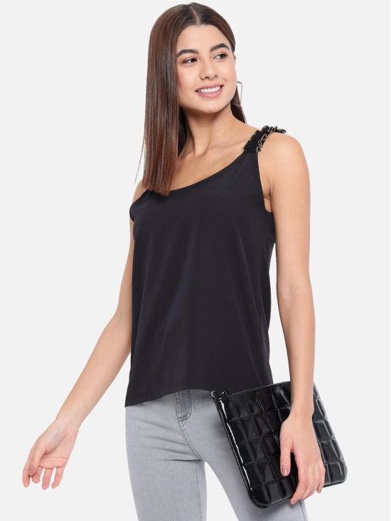 ALL WAYS YOU Women Top Crepe fabric  Black XS