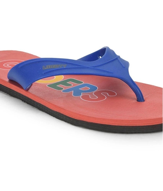 Liberty - Blue Mens Thong Flip Flop - None