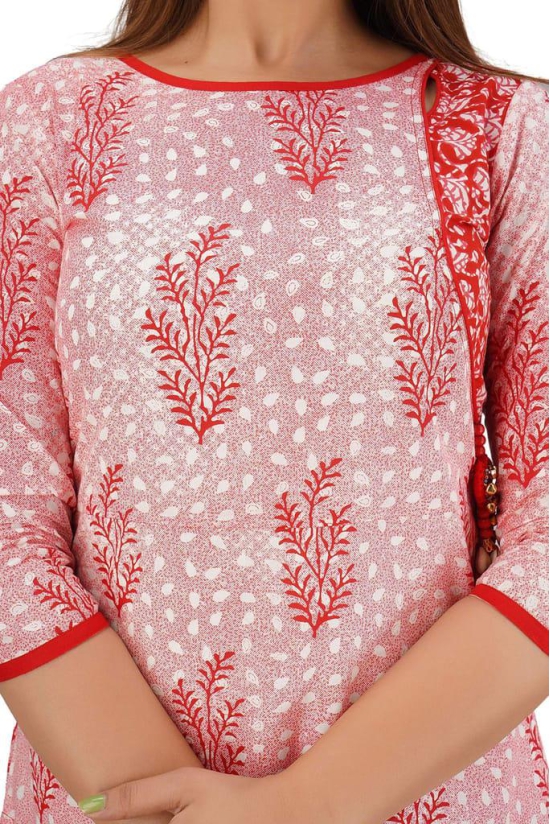 JAIPURETHNICWEAVES Women's Cotton Cambric Floral Printed Straight Kurta