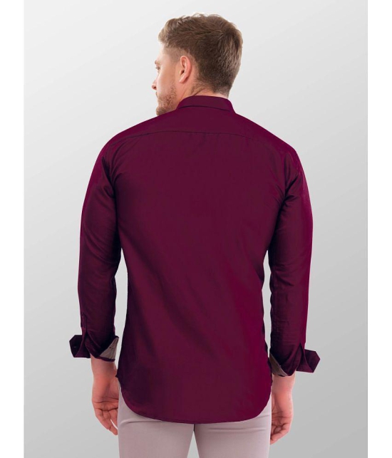 VERTUSY - Maroon 100% Cotton Regular Fit Men's Casual Shirt ( Pack of 1 ) - None