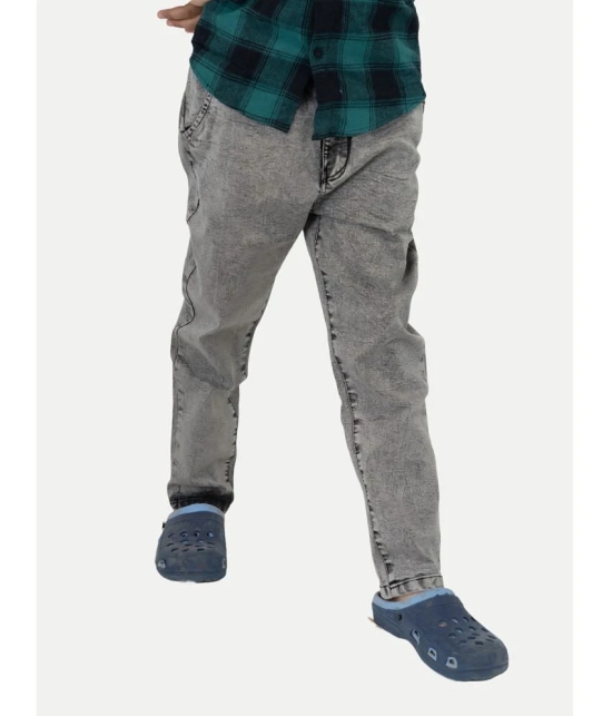 Teen Boys Relaxed Fit Charcoal Denim Pants - None