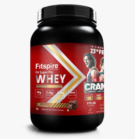 Fit Super Pro Whey Protein (Double Chocolate Flavor) with Shaker