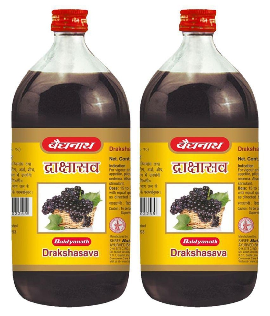 Baidyanath Drakshasava | (450+ 450 ml) (Pack Of 2)