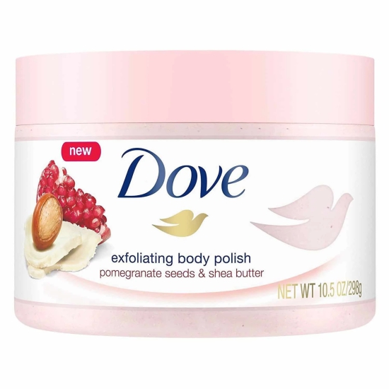 Dove Exfoliating Pomegranate and Shea Polish Body Scrub (10.5 Oz)