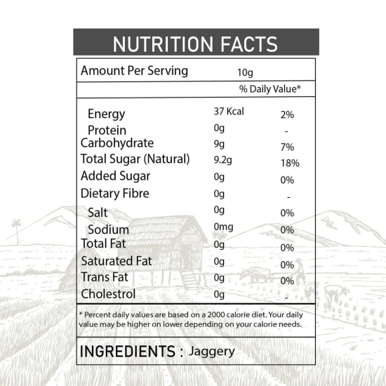 Organic Sugarcane Jaggery