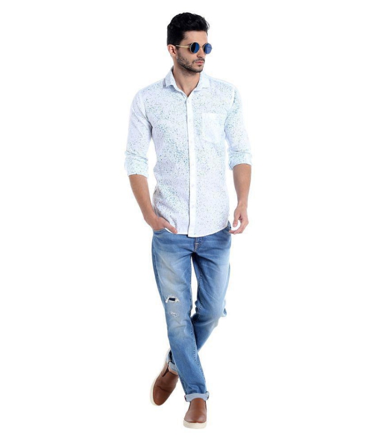 Campus Sutra White Casual Regular Fit Shirt - 38