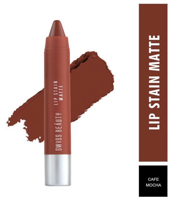 Swiss Beauty Lip Stain Matte Lipstick Lipstick Chestnut 3 g