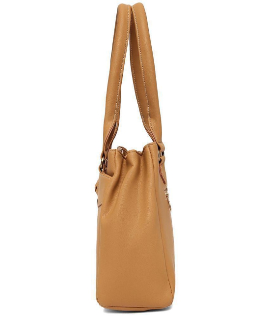 Fostelo Beige P.U. Shoulder Bag - Beige