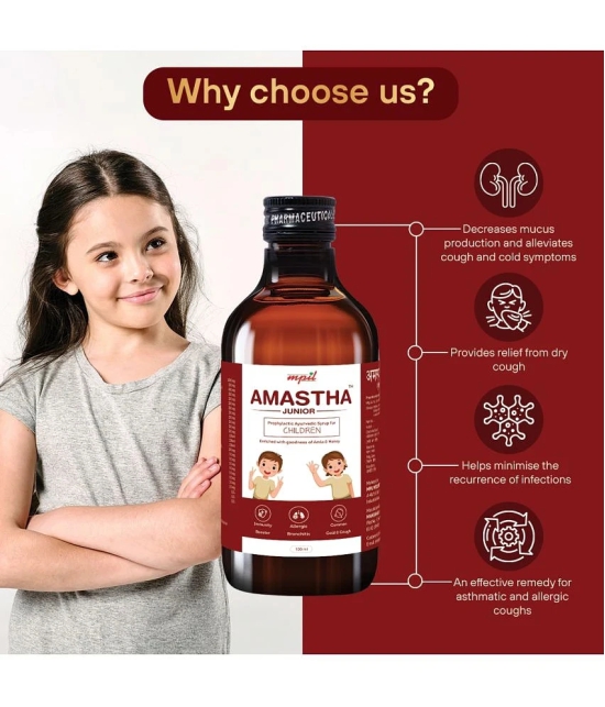 Mpil Wellness Amastha Junior Syrup For Kids, Cough And Cold (200Ml)