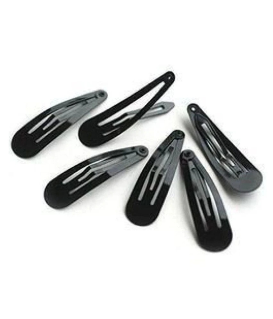 FOK Black Casual Hair Clip - Black