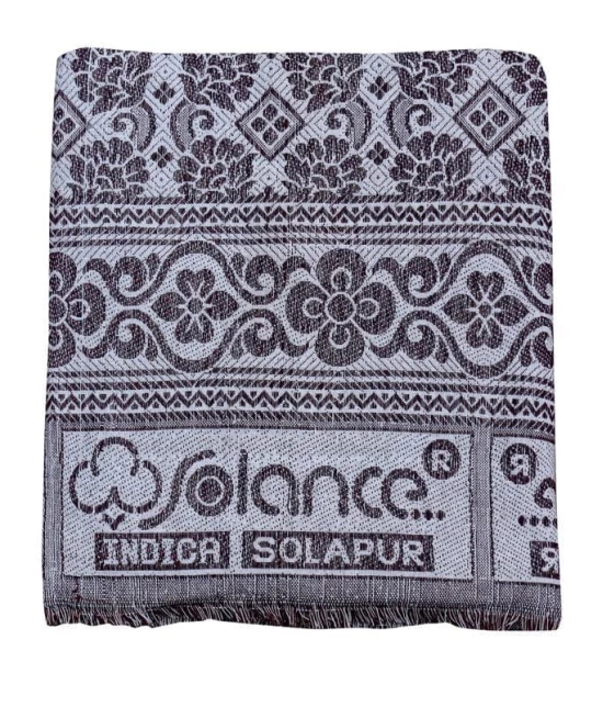 Solance Mandhania Indica Cotton Solapur Chaddar Blanket Single Bed Full Size Pack of 1