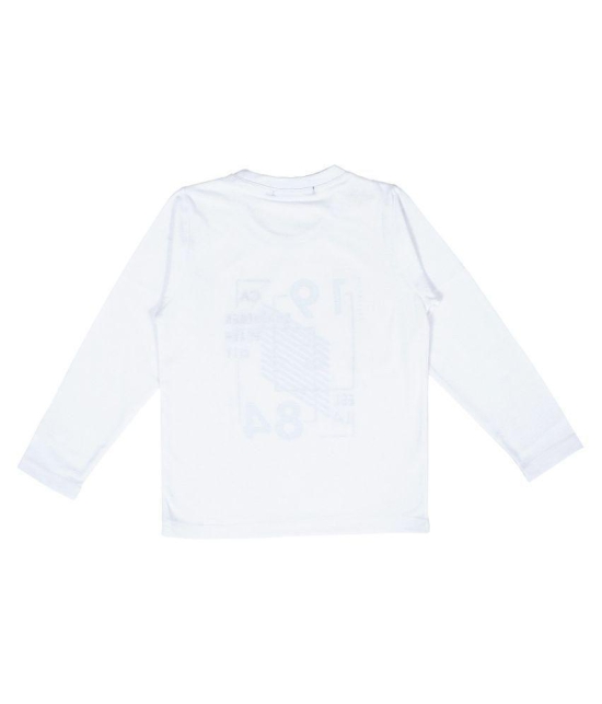 NEUVIN - White Cotton Blend Boy's T-Shirt ( Pack of 1 ) - None