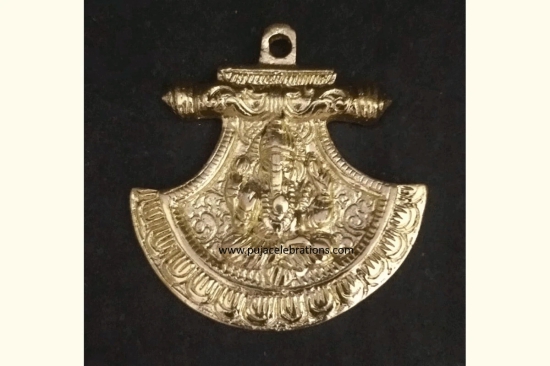 Axe Ganesha Hanging-Gold