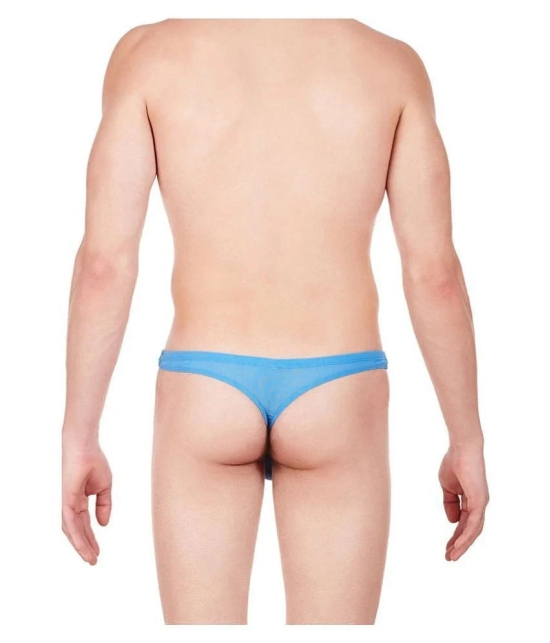 La Intimo Nylon Mens Thongs ( Blue ) - M