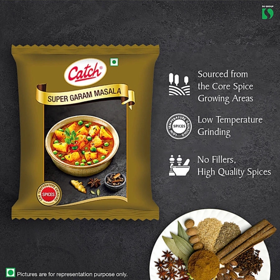 Catch Super Garam Masala - Adds Flavour & Aroma, 100 G Pouch