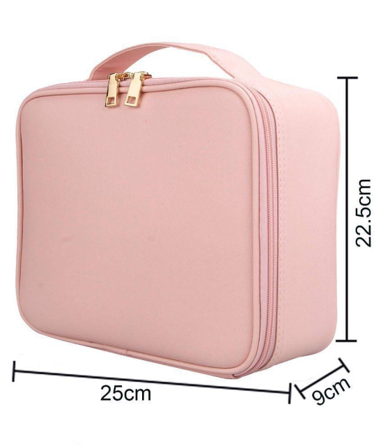 House Of Quirk Pink Vanity Kit and pouches - 1 Pc - Pink