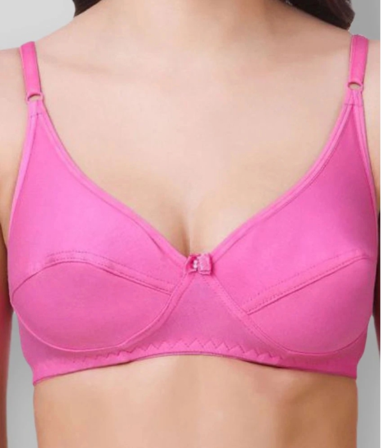 Kiran Enterprises - Multicolor Cotton Non - Padded Womens T-Shirt Bra ( Pack of 6 ) - 30B