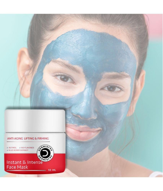 Dermistry Anti Aging Retinol & Blue Berry Extract Face Mask For Removes Fine Lines Wrinkles Puffiness Moisturizer Reverses Signs of Ageing Skin Repair Tightening Firming Brightening Lighteni