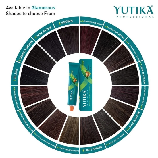 Yuthika Professional Creme Hair Color Red 100gm, Permanent Hair Colour for Women & Men, Professional Salon Hair Colour