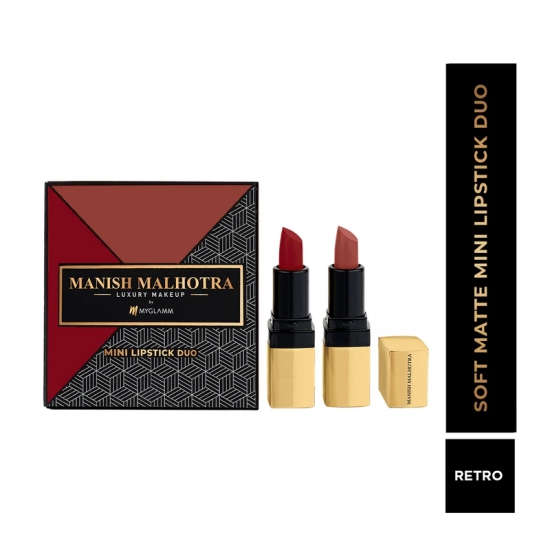 Manish Malhotra Retro Soft Matte Mini Lipstick Duo