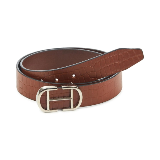 Men''s Genuine Leather Casual Belt - Tan-42