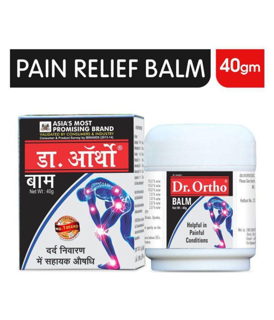 Dr. Ortho Balm 40gm - 100% Ayurvedic Balm Pack Of 4