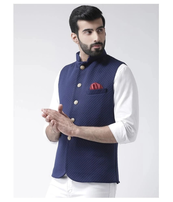 Hangup Multi Cotton Blend Nehru Jacket - None